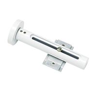 Gardinia Wall Bracket for Panel Curtain Rails and Combination with Curtain Rods with Internal Tracks, Atlanta, White