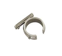 Gardinia Windsor Series Ring Adaptor for Universal Brackets for Curtain Rods Diameter 25 mm Metal Stainless Steel Look Pack of 2