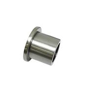 Gardinia Wall bearing for diameter stainless steel look, Metal, Ø 25 mm