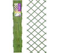 Gardman 07249 1.8M X 0.3M Expanding Riveted Green Trellis Screen Garden Plant