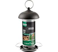 Gardman Black Steel Wild Bird Seed Feeder - 21cm x 10cm x 10cm