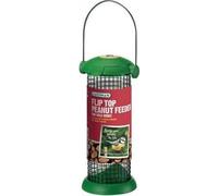 Gardman A01231 Flip Top Peanut Feeder Bird, Green