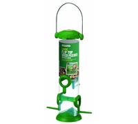 Gardman A01235 Flip Top Seed Feeder Bird, Green, 10 x 10 x 15 cm