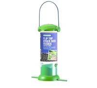 Gardman A01236 Flip Top Nyjer Seed Feeder Bird, Green, 13 x 5 x 13 cm