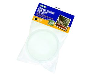 Gardman A01511 Feeding Station Bird Bath, Clear, 17x17x4 cm