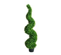 Garden Store Direct Artificial Buxus Topiary Spiral Trees In Pots, UV Stable, 90cm, 120cm & 150cm (1, 120)
