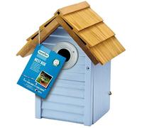 Gardman Beach Hut Nest Box for Birds Blue - 24cm