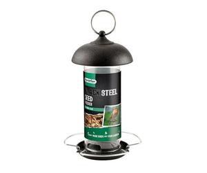 Gardman Black Metal Steel Seed Wild Bird Hanging Garden Feeder A01172