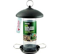 Gardman Black Steel - Large Seed Feeder for Wild Birds 2 x 13 x 10cm