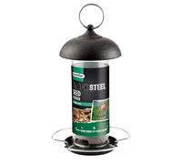 Gardman Black Steel Wild Bird Seed Feeder Durable Hanging Feeder With Multiple Ports For Garden Birds