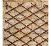 Gardman Expanding Wooden Trellis 1.8m x 0.3m Riveted Garden Climber Tan