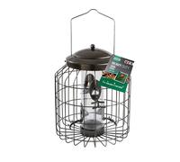 Heavy-Duty Cast Cage Squirrel-Proof Seed Feeder with Biocidal Coating, 31 cm Tall, 500 g Seed Capacity