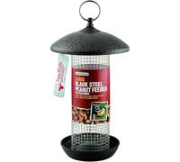Gardman Large Steel Peanut Bird Feeder Black