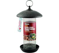 Gardman Large Steel Peanut Feeder - Durable Black steel, 16 x 19 x 4 cm