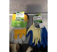 GARDMAN MEN'S WORK DIY GARDENING GLOVES TWIN PACK (ONE SIZE)