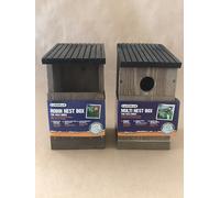 Gardman Multi Nest Bird Box & Robin Nest Box 14x14x24 cm