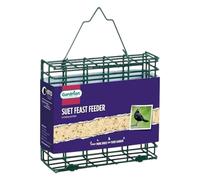 Gardman Hanging Metal Suet Bird Feeder Square Outdoor Feeder For Suet Cakes Blocks & Wild Birds