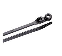 Gardner Bender 48-308UVB Mounting Cable, 8 inch, 50 lb, Electrical Wire and Cord Management, Nylon Zip Tie, 100 Pk, Resistant, Uv Black, 100 Pack