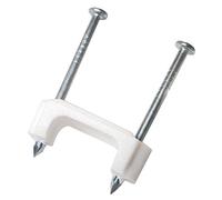 Gardner Bender PS-750B Plastic Staple, 1/2 in, 14/2, 12/2, 10/2 (NM) Cable, White