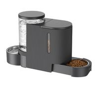 Gardner Pet 2-in-1 Pulled Pet Food & Water Feeder, 3L*2,Grey
