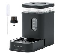 Gardner Pet 6.5L Automatic Dog Water Dispenser with Stainless Steel Bowl, Large Capacity Gravity Cat Water Dispenser with Filter, BPA-Free Automatic Dog Water Bowls, Stable and Spill-Resistant, Grey