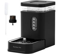 Gardner Pet 6.5L Automatic Dog Water Dispenser with Stainless Steel Bowl, Large Capacity Gravity Cat Water Dispenser with Filter, BPA-Free Automatic Dog Water Bowls, Stable and Spill-Resistant, Black