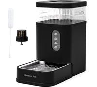 Gardner Pet 8.5L Automatic Dog Water Dispenser, Black | Stainless Steel Bowl, Gravity Cat Water Dispenser with Filter, BPA-Free Dog Water Bowls, Stable and Spill-Resistant