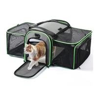 Gardner Pet Cat Carrier, Airline Approved Cat Carrier Soft, Pet Carrier for Cat & Small Dog, Breathable Mesh, Expandable, Portable Travel Carrier for Christmas, Extra Spacious Design, BPA-Free