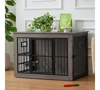 Gardner Pet Dog Crate Furniture, 98 cm, Rustic Grey