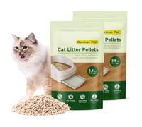 Gardner Pet Zeolite Non-Clumping Cat Litter, Ultra Odour Control, 2x1.5kg | Low Dust & Low Tracking, Natural Mineral Formula, Only Suitable for Double-Layer Litter Box, 1 Pack for 1 month
