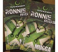 Gardner Tackle Ready Tied Ronnie Rigs (Pack of 3) - Carp Pop Up Coarse Fishing