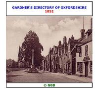 GARDNER'S DIRECTORY OF OXFORDSHIRE 1852 CD ROM