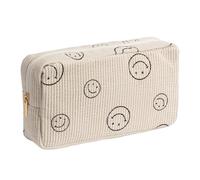 Gardsell Makeup Bag Purse Cosmetics Bags Corduroy Cute Cosmetic Pouch Handbags Purses Makeup Organizer Storage for Women, Large Beige, Cosmetic Bags for Women Makeup Bag Large Capacity