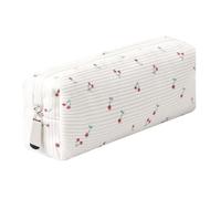Gardsell Pencil Case Lightweight Aesthetic Pen Case Office College School Storage Bag Pouch Holder Box Organizer Makeup Pouch Cosmetic Bag for Girls Boys Kids (Flowers-Cherry)