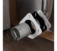 Gardus DVME SnugDryer Space-Saving Dryer Vent Connection Kit, 9.4" x 9.3" x 7.7", White