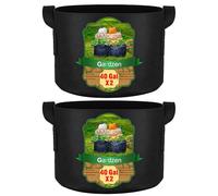 Gardzen 2-Pack 40 Gallon Grow Bags, Aeration Fabric Pots with Handles, Pot for Plants
