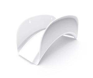 Gardzen Steel Wall-mounted Heavy Duty White Hose Bracket, Car Hose Holder, Carrier, Support For Garden Hose Hanger