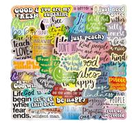 Garegce 100pcs Motivational Stickers, Colourful Positive Affirmation Sticker Pack for Kids Teens and Adults, Waterproof Vinyl Stickers for Srapbooking Laptops Water Bottles Walls Rewards -Style 2