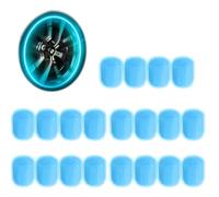 Garegce 20 PCS Tire Valve Caps Car, Fluorescent Valve Caps Universal Glowing Tyre Valve Leak-Proof Dust Caps Night Safety Car Tyres for Motorbike Trucks Bicycle SUV, Bike - Blue
