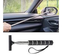 Garegce Car Side Mirror Squeegee Retractable, Extendable Car Wing Mirror Squeegee, Small Mini Telescopic for Glass Rainwater Mist(Black)