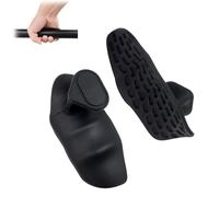 Garegce Gym Hand Grips for Weight Lifting, Exercise Palm Protectors for Men and Women, Anti-slip Rubber Workout Gloves for Dumbbell, Deadlift, Bar Pad Pull Up Grippers-Black
