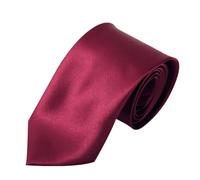 Garegce Solid Color Tie, Men's Ties Skinny Necktie Slim Classic Formal Business Attire Fashion Mens Ties Perfect For Men Business Party Work Wedding - Burgundy