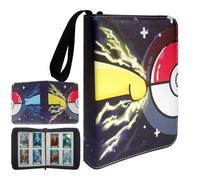 Garegce Trading Card Binder 4-Pocket, 100 Pages 400 Pockets PU Waterproof Card Folder, Card Collection Binder with Zipper-Style 1