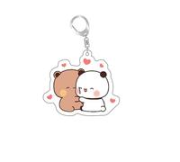 GAREGEAR Panda Bubu & Dudu Keychain - Kawaii Anime Cute Keychains (Style 3)