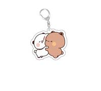 GAREGEAR Panda Bubu & Dudu Keychain - Kawaii Anime Cute Keychains (Style 5)