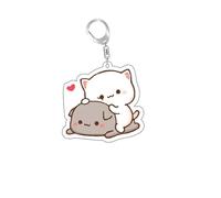 GAREGEAR Panda Bubu & Dudu Keychain - Kawaii Anime Cute Keychains (Style 8)