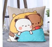 GAREGEAR Panda Bubu & Dudu Throw Pillow - Kawaii Anime Soft Cushions (C)