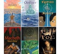 Gareth Hinds 6 Books Graphic Novel Collection Set (Paperback) - Includes: The Iliad, The Odyssey, Romeo and Juliet, Macbeth, Beowulf, Poe