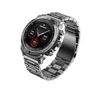 Garett Men's Smartwatch - 1.43 Inch - AMOLED - 8 Day Battery Always On Display - Atom Silver Steel