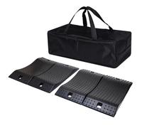 GarfatolRv Tire Saver Ramps, Rubber, Black, 4